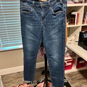 Joe's Jeans Dark Blue Cropped Slim Ankle Jeans